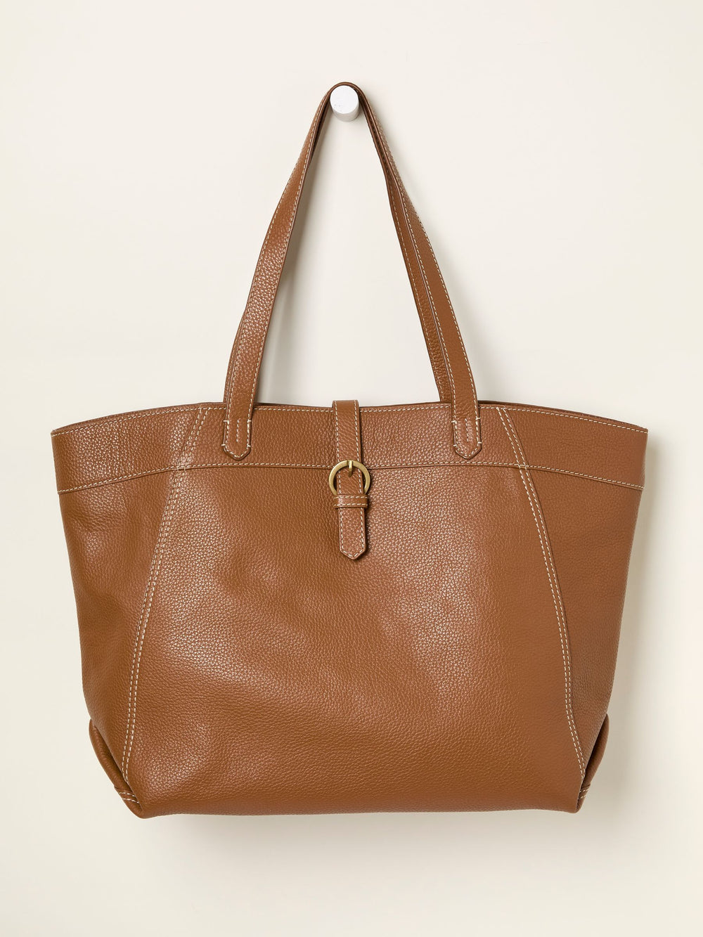 Tilly Tan Brown Leather Tote Bag