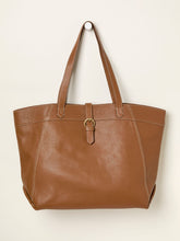 Tilly Tan Brown Leather Tote Bag