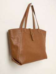 Tilly Tan Brown Leather Tote Bag