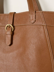 Tilly Tan Brown Leather Tote Bag
