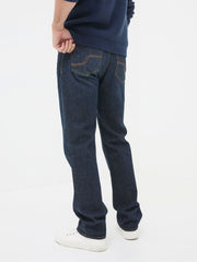 Dark Vintage Blue Straight Fit Jeans