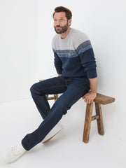 Dark Vintage Blue Straight Fit Jeans