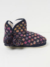 Sara Navy Knit Slippers Boots