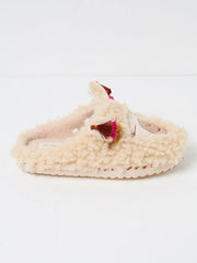 Lila Ivory Llama Slippers