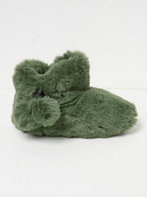 Farah Khaki Green Faux Fur Boots