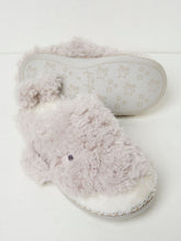 Wynn Whale Light Grey Slippers