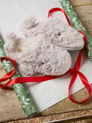 Wynn Whale Light Grey Slippers