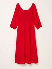 Adele Red Midi Dress