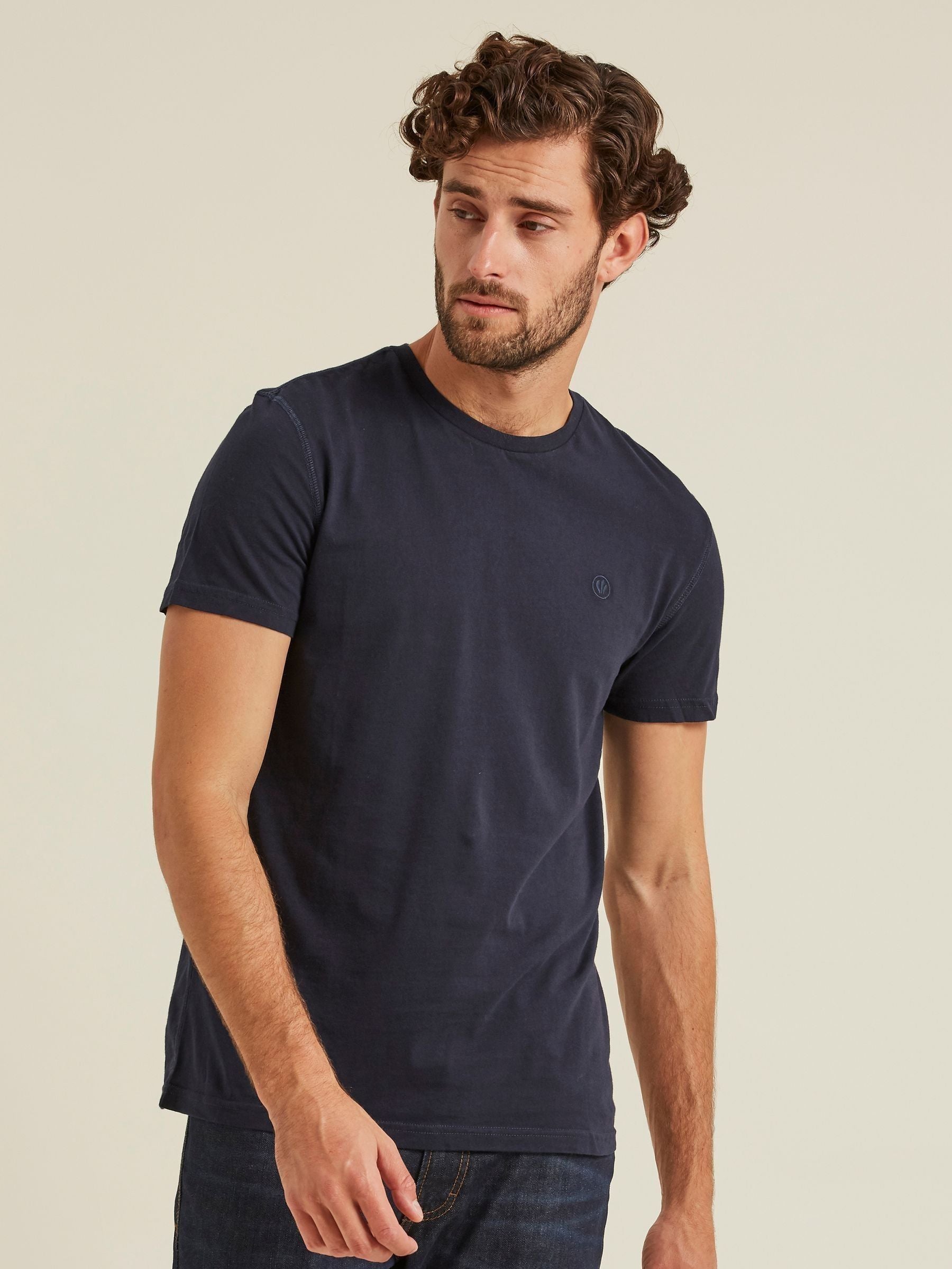 Navy Blue/White/Grey Mens T-Shirts 3 Pack