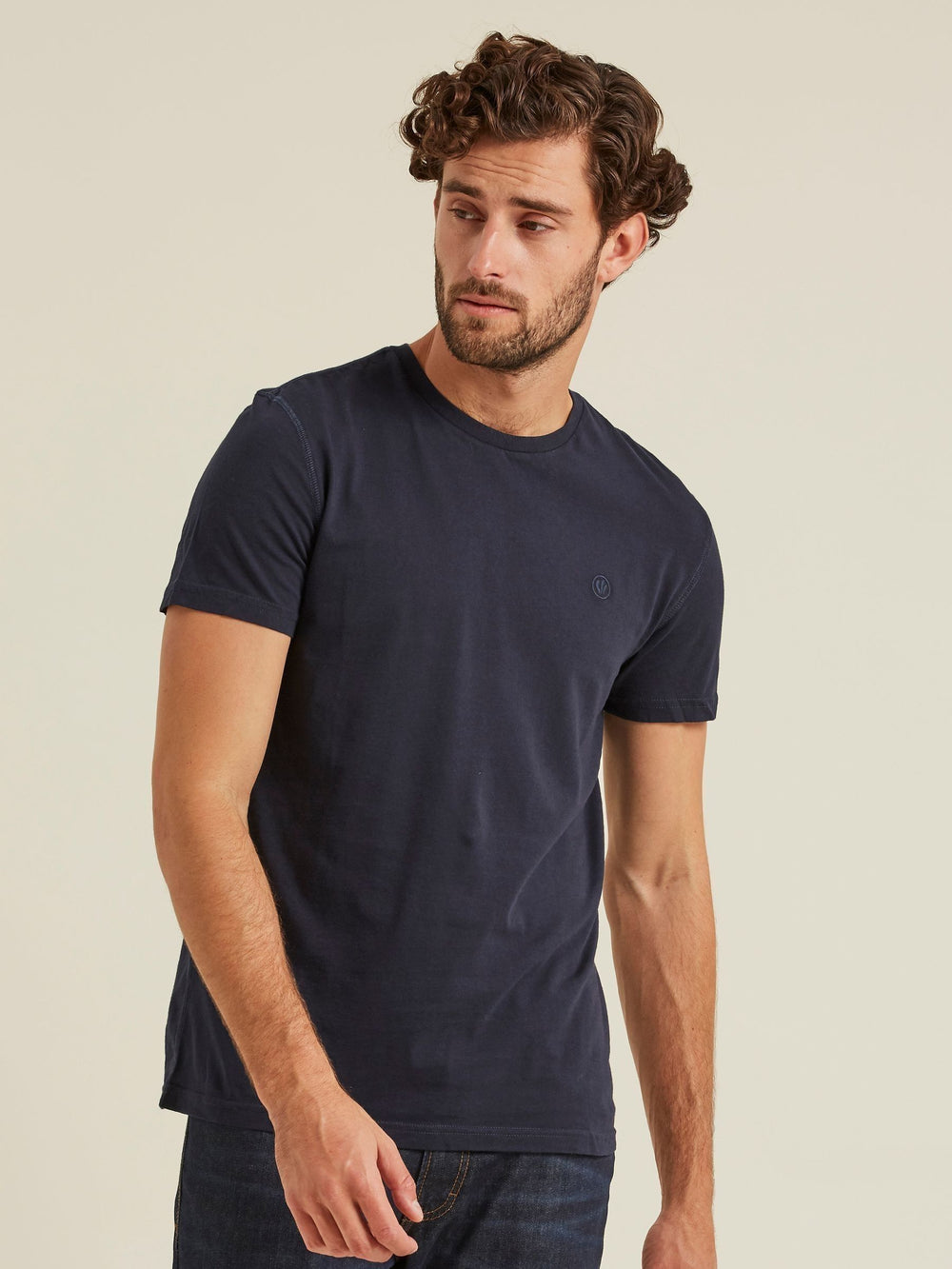 Navy Blue/White/Grey Mens T-Shirts 3 Pack
