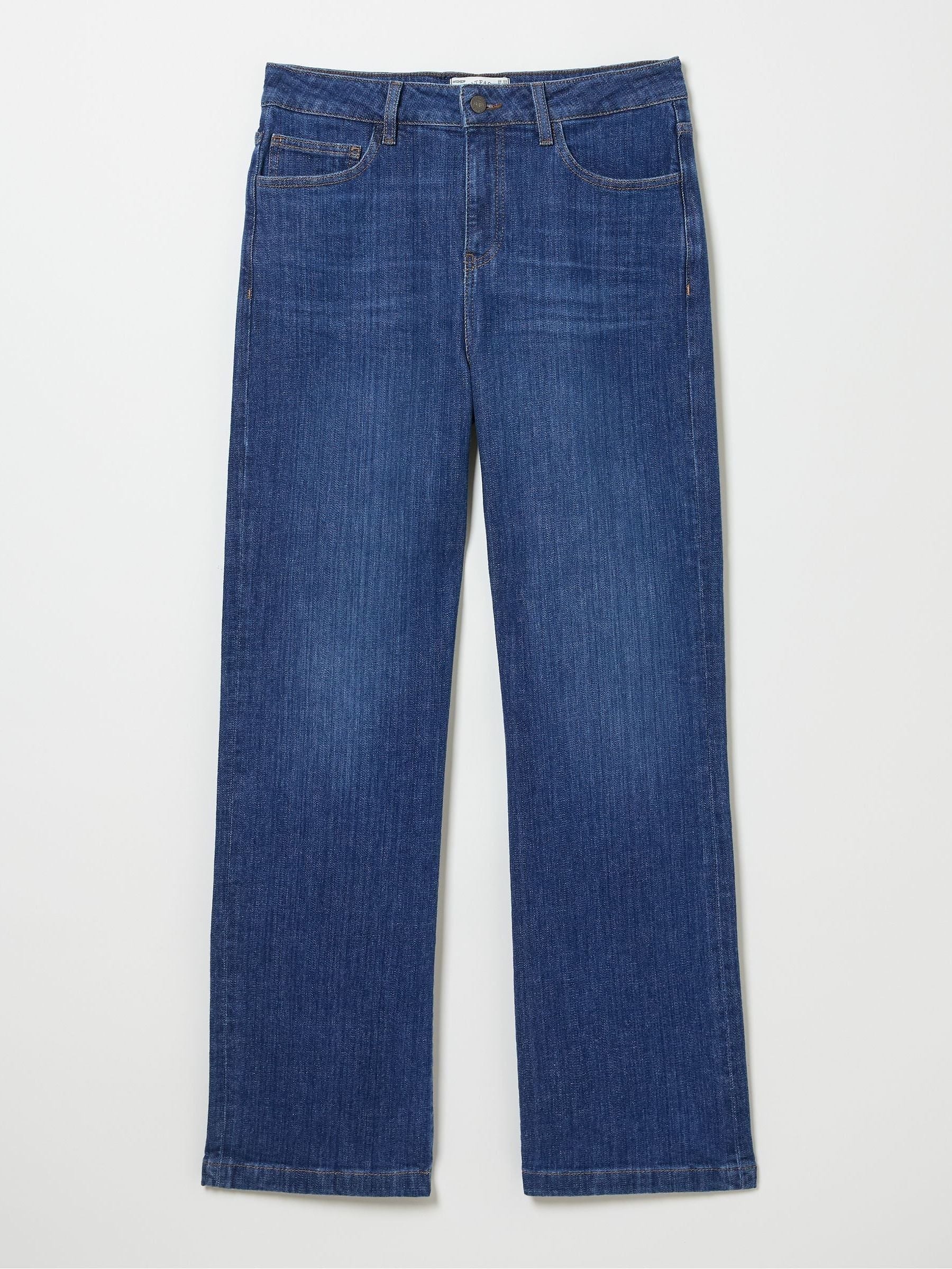 Elise Indigo Blue Wide Leg Jeans
