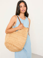 Natural Raffia Tote Bag