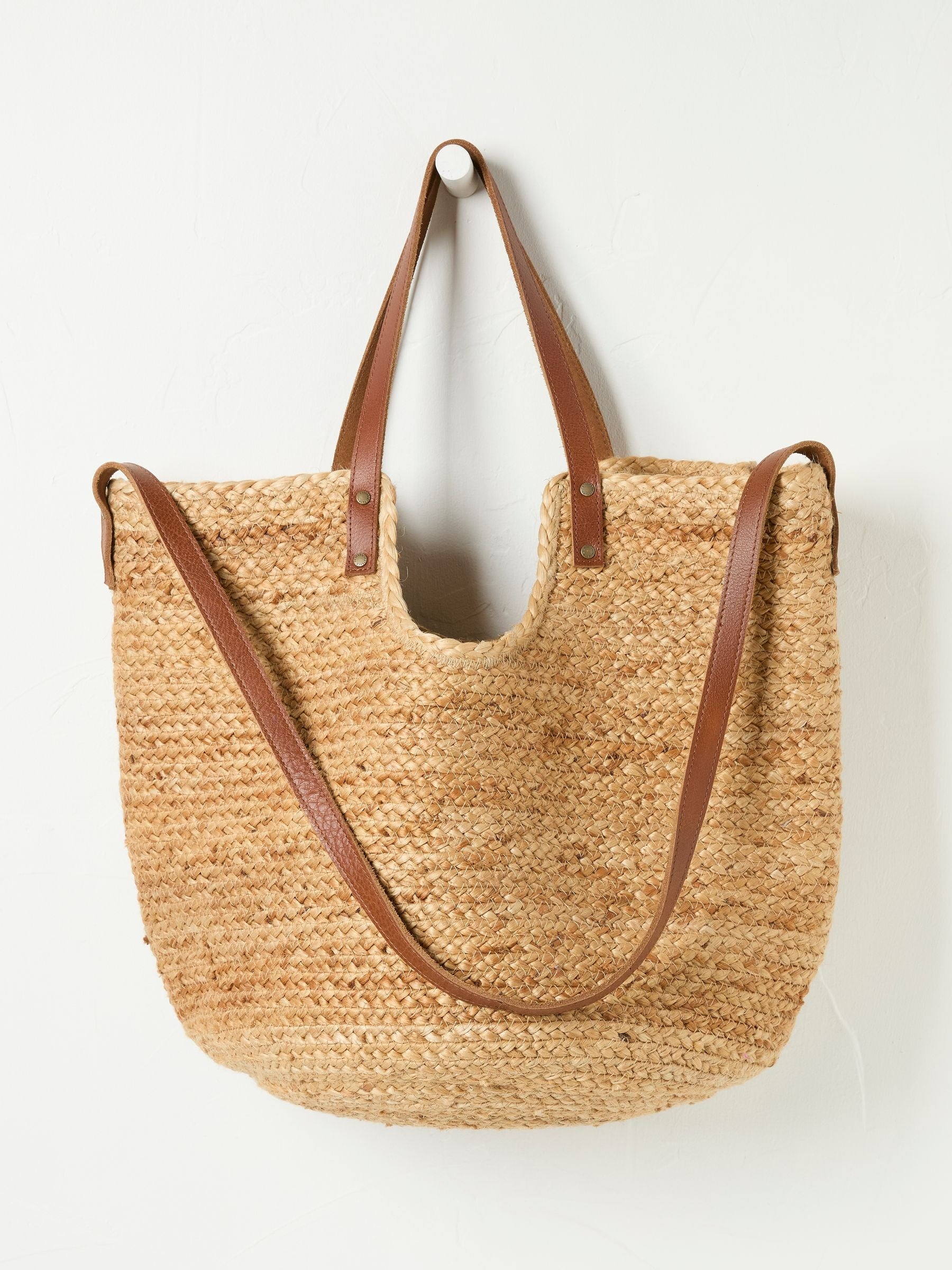 Natural Raffia Tote Bag