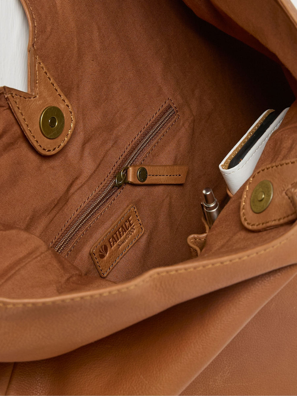 Tan Brown Shoulder Tote Bag