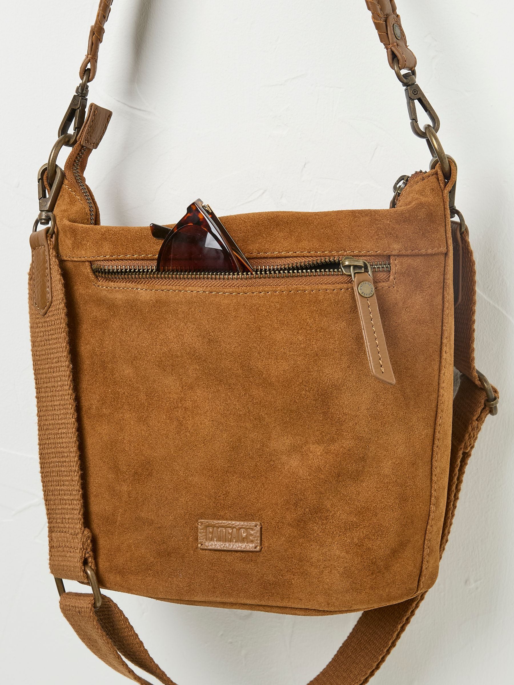 Elle Tan Brown Cross-Body Bag