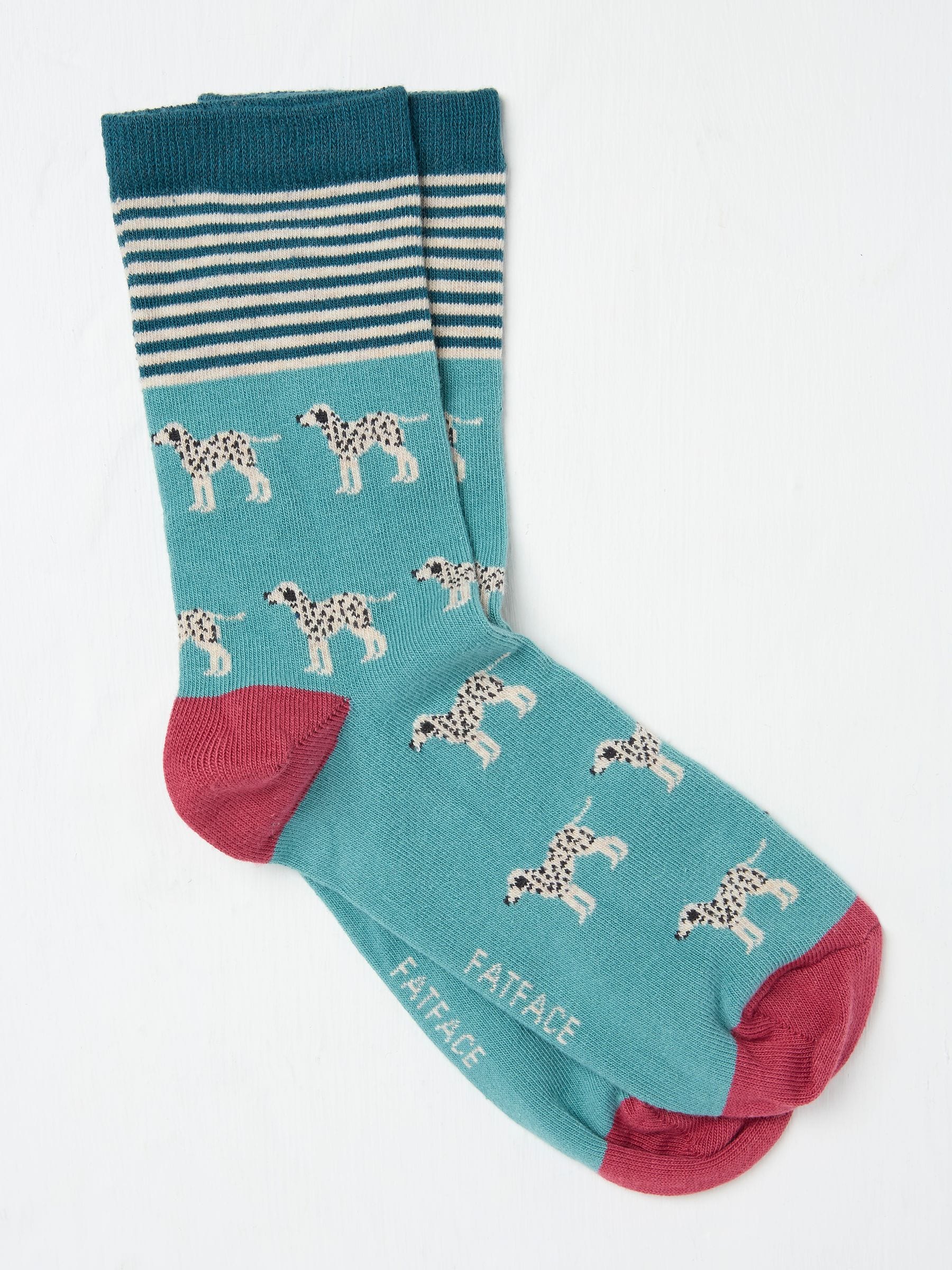 Green Dalmatian Women's Socks