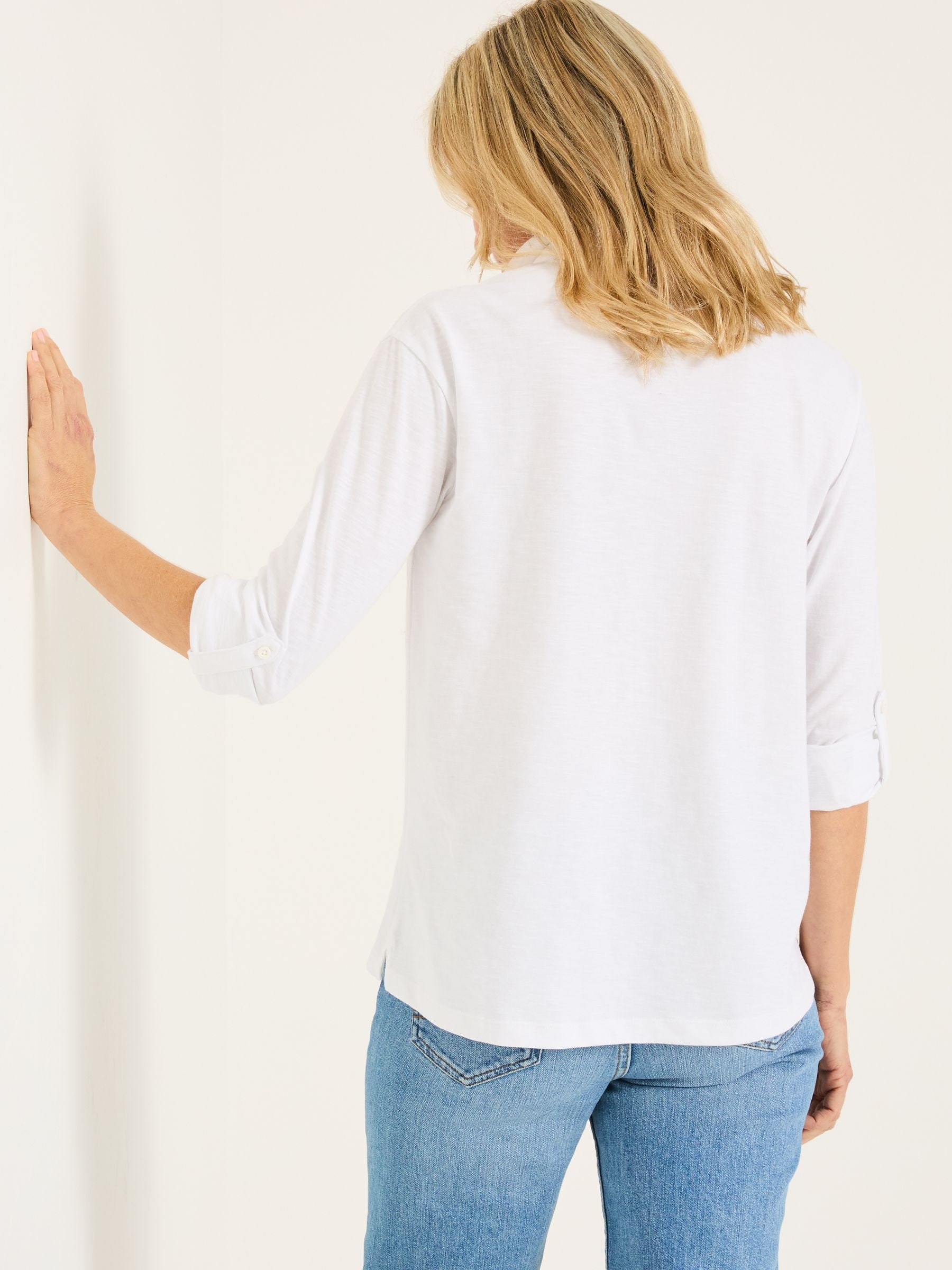 Paige White 100% Cotton Jersey Shirt