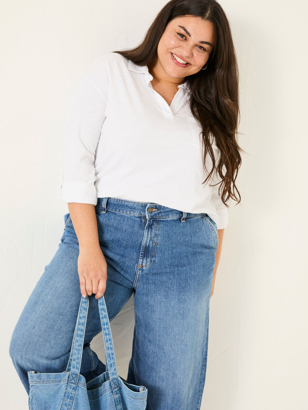 Paige White 100% Cotton Jersey Shirt