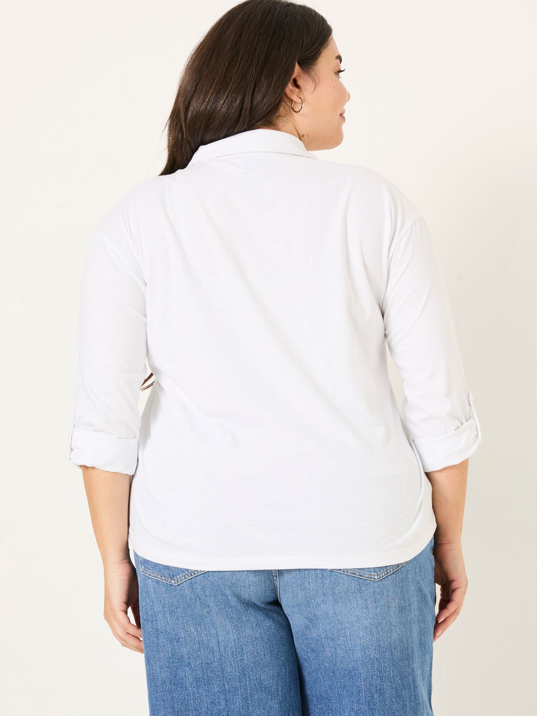 Paige White 100% Cotton Jersey Shirt