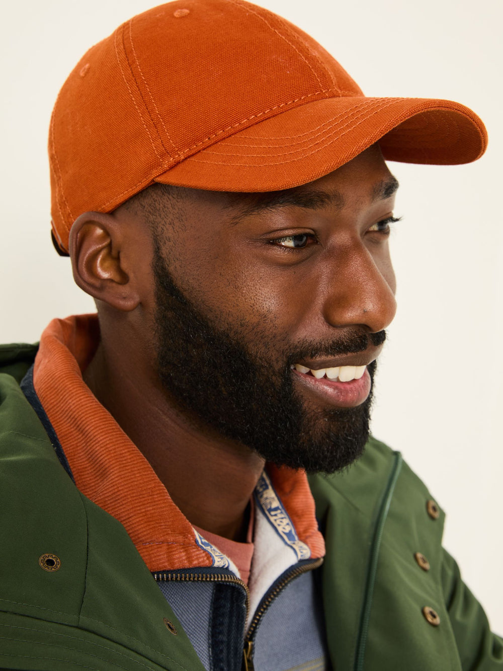 Burnt Orange 100% Cotton Canvas Baseball Cap