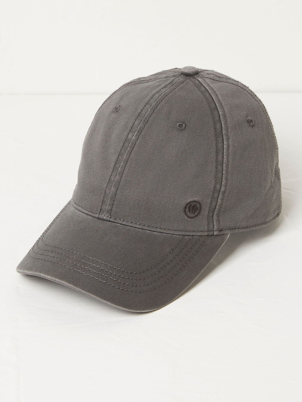 Grey 100% Cotton Twill Baseball Cap