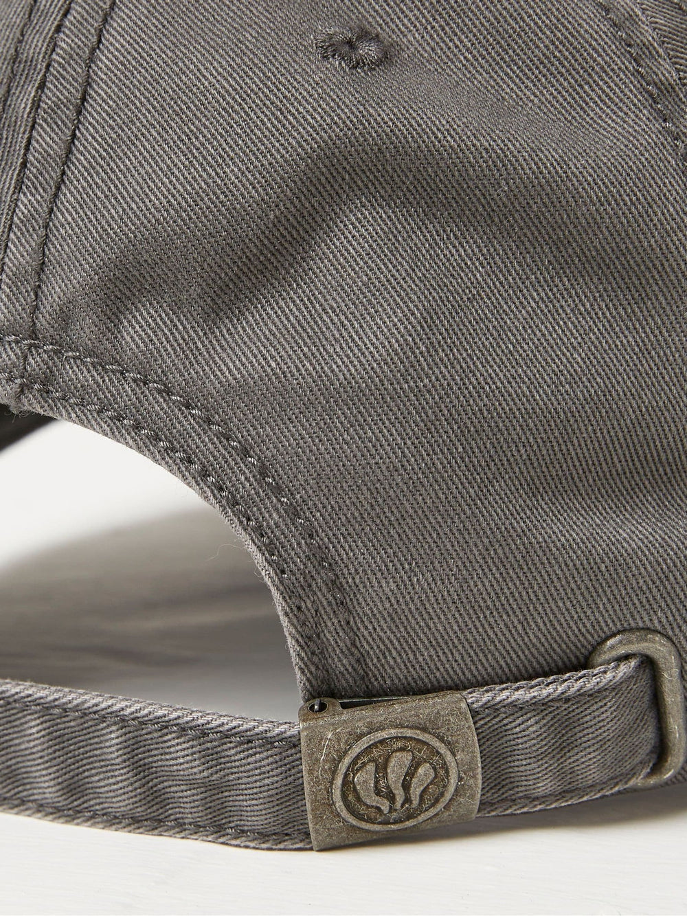 Grey 100% Cotton Twill Baseball Cap