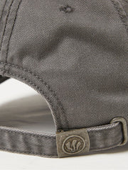 Grey 100% Cotton Twill Baseball Cap
