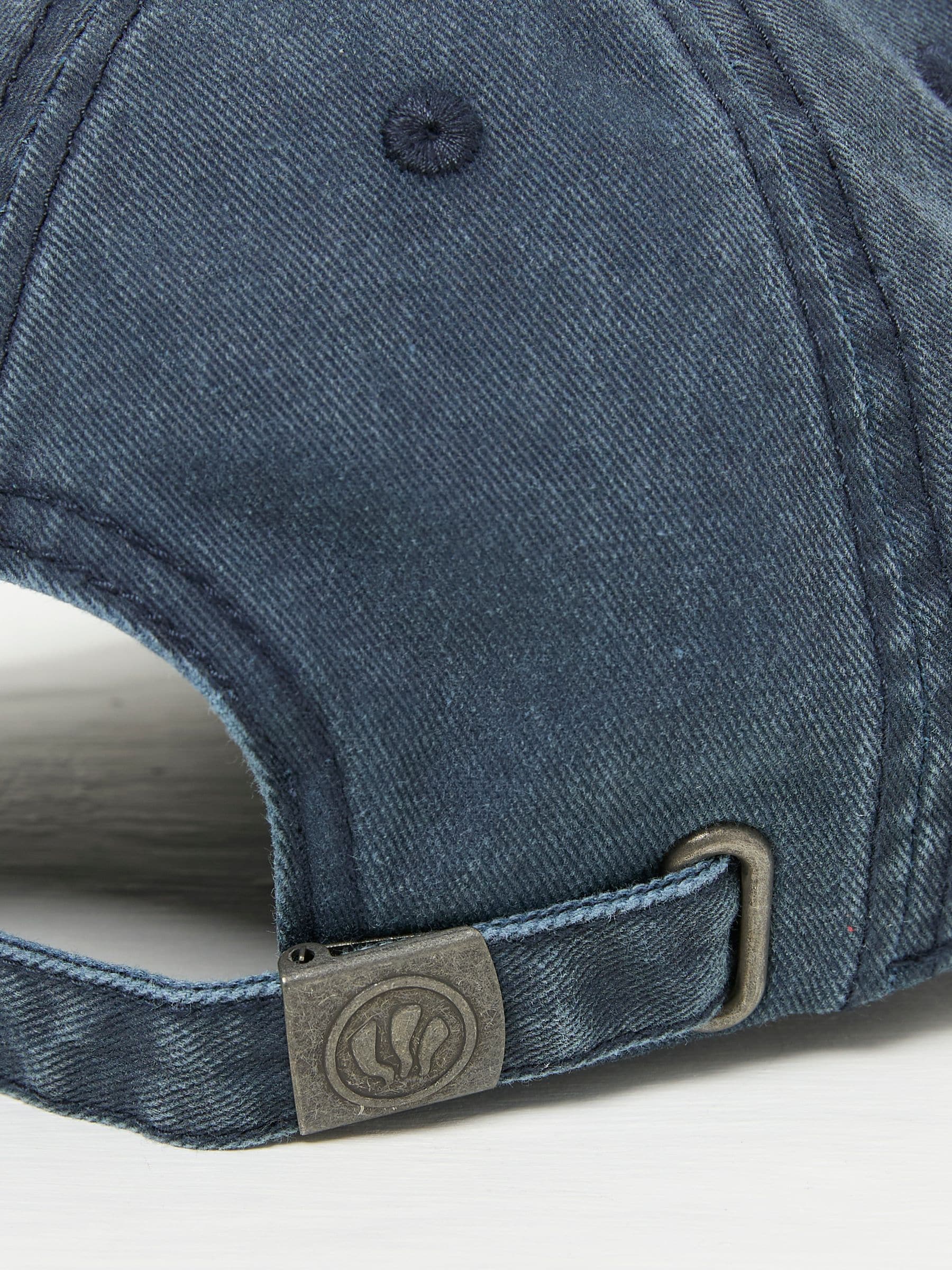 Blue Embroidered Sun 100% Cotton Cap