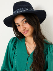 Navy Fedora Hat