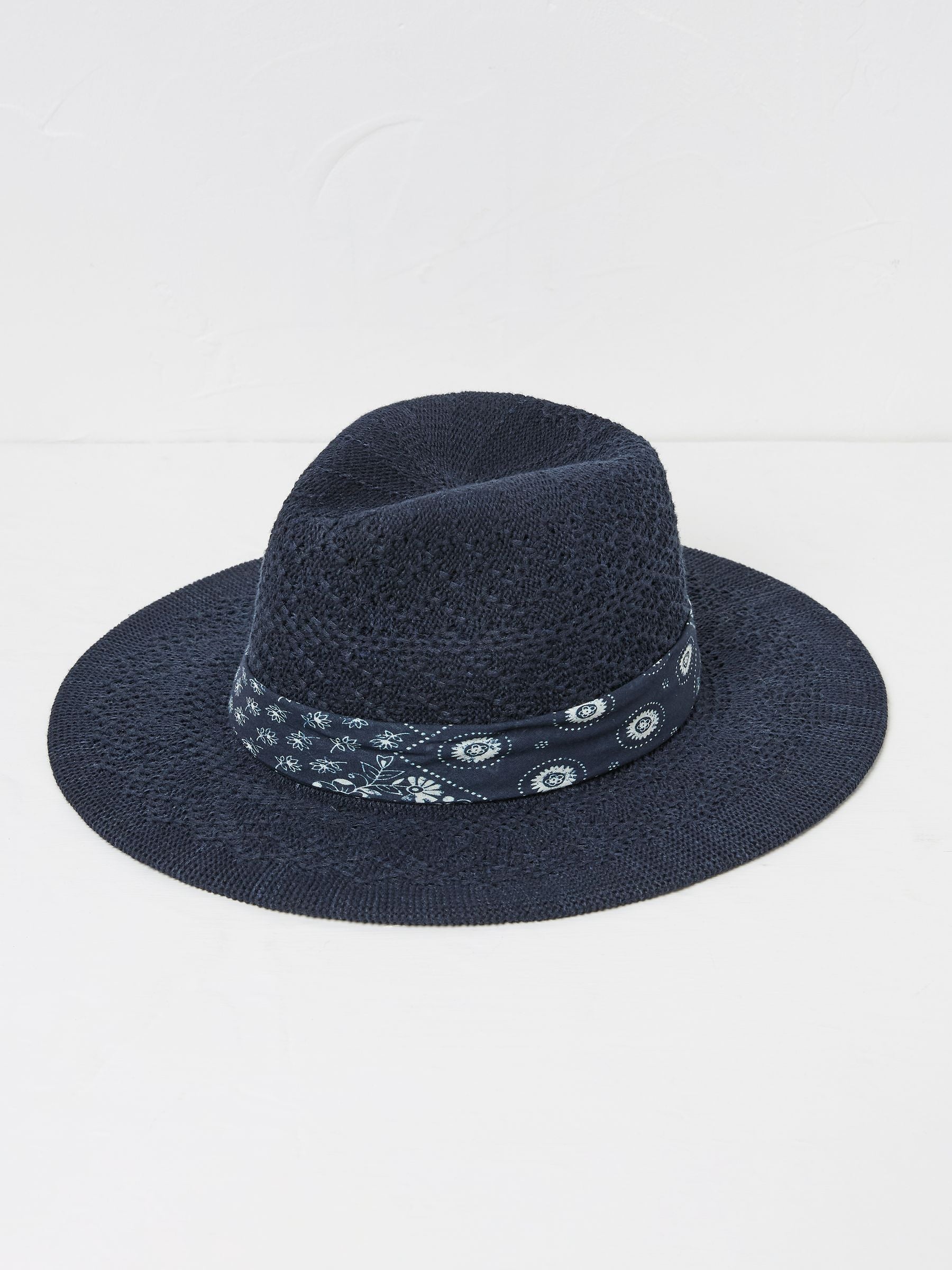 Navy Fedora Hat