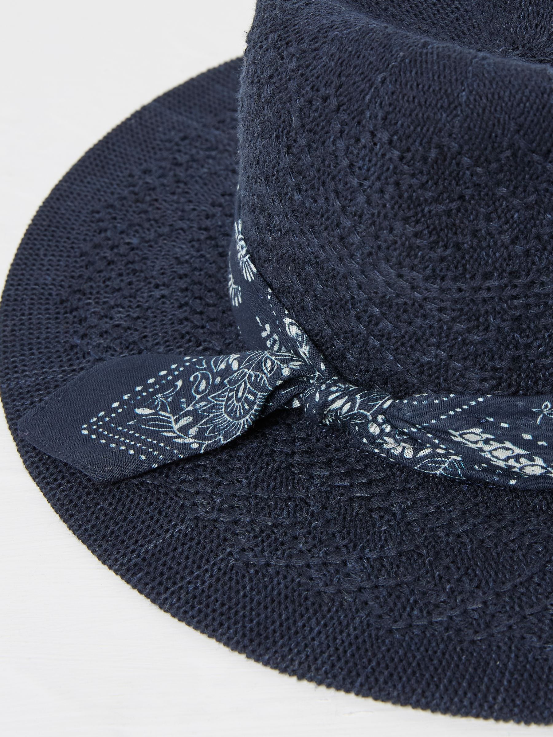 Navy Fedora Hat
