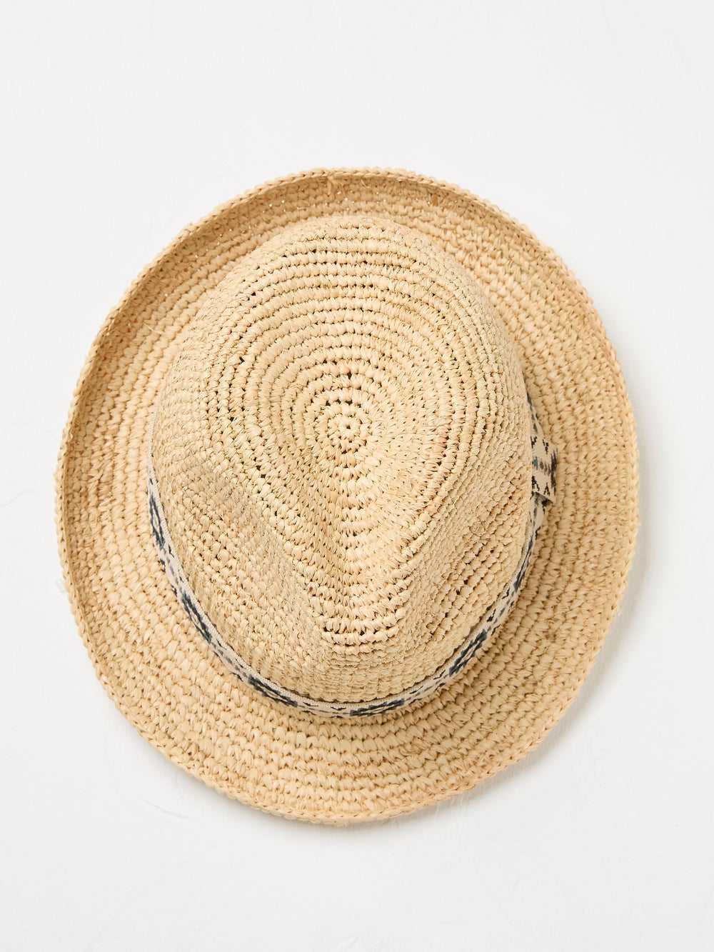 Natural Straw Trilby Hat