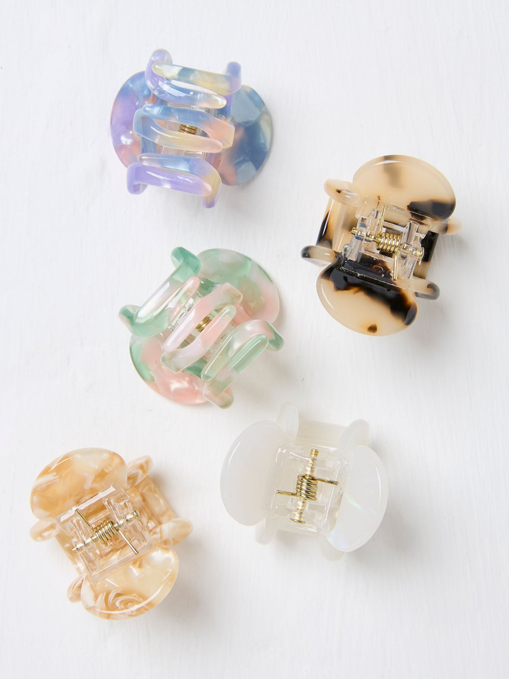 Multi Mini Hair Clips 5 Pack