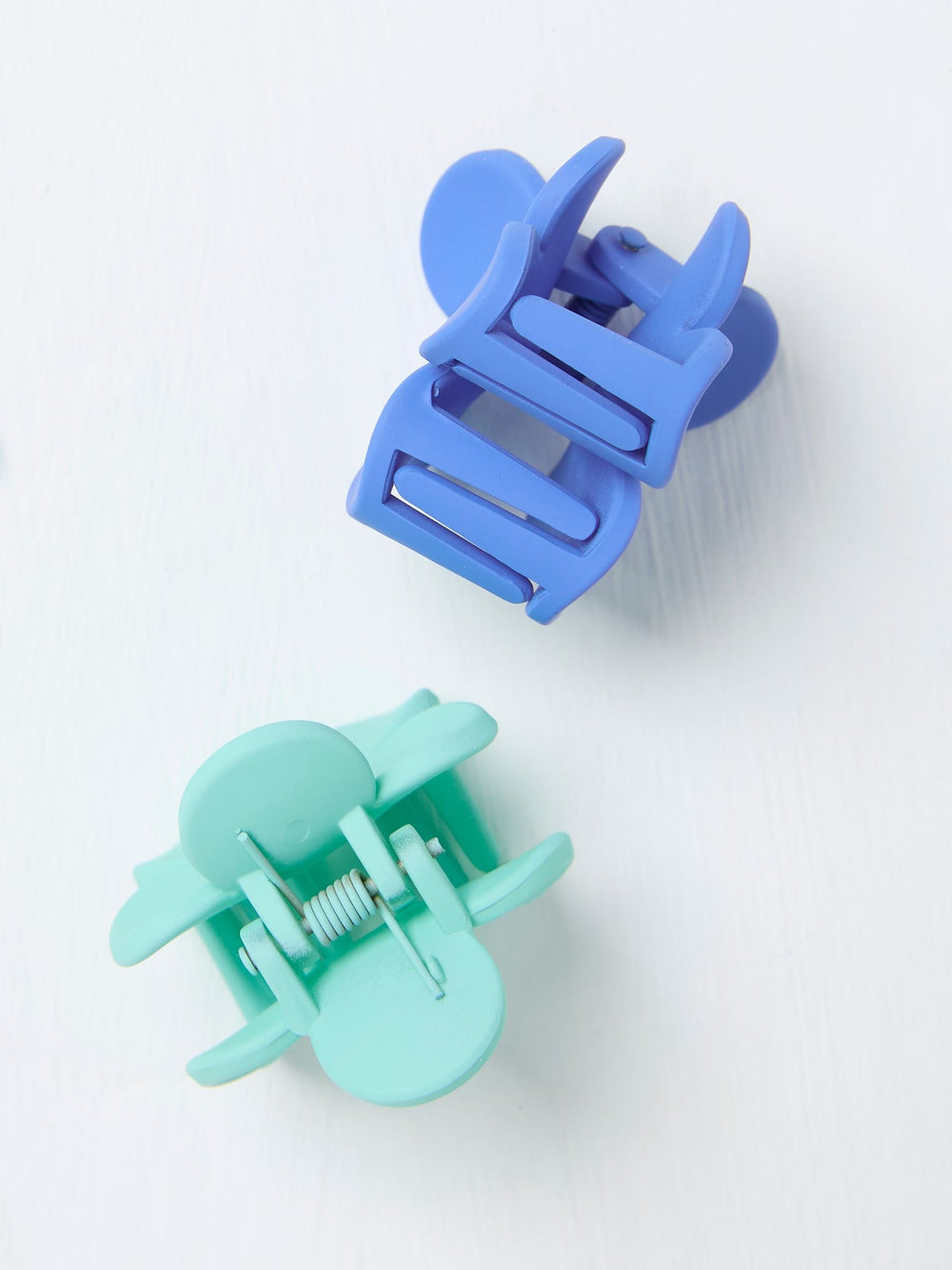 Blue Flower Hair Clips 2 Pack
