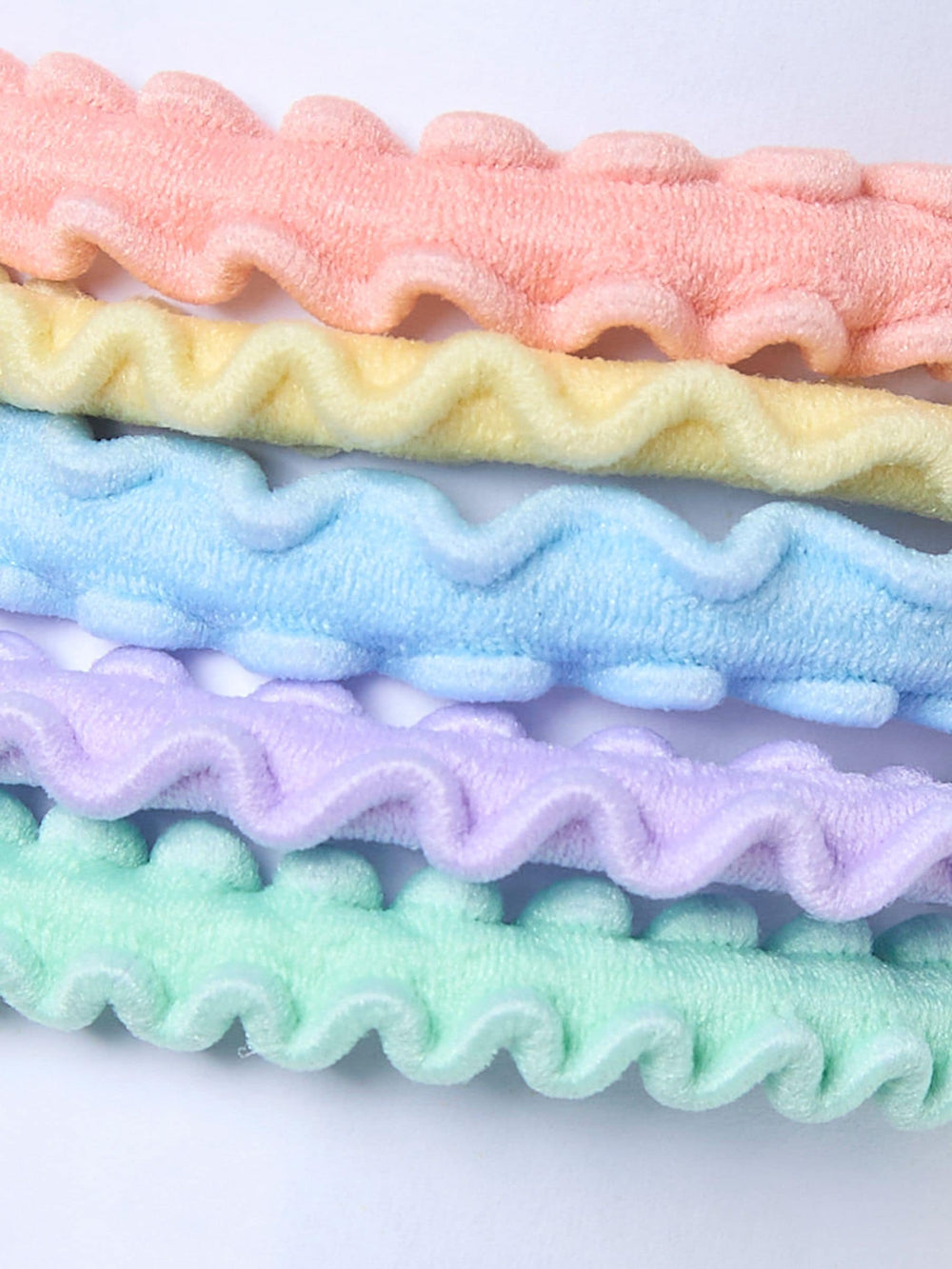 Multi Plain Hair Ties 5 Pack