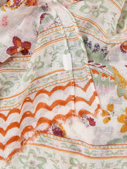 Ivory Wilding Printed Lightweight Scarf
