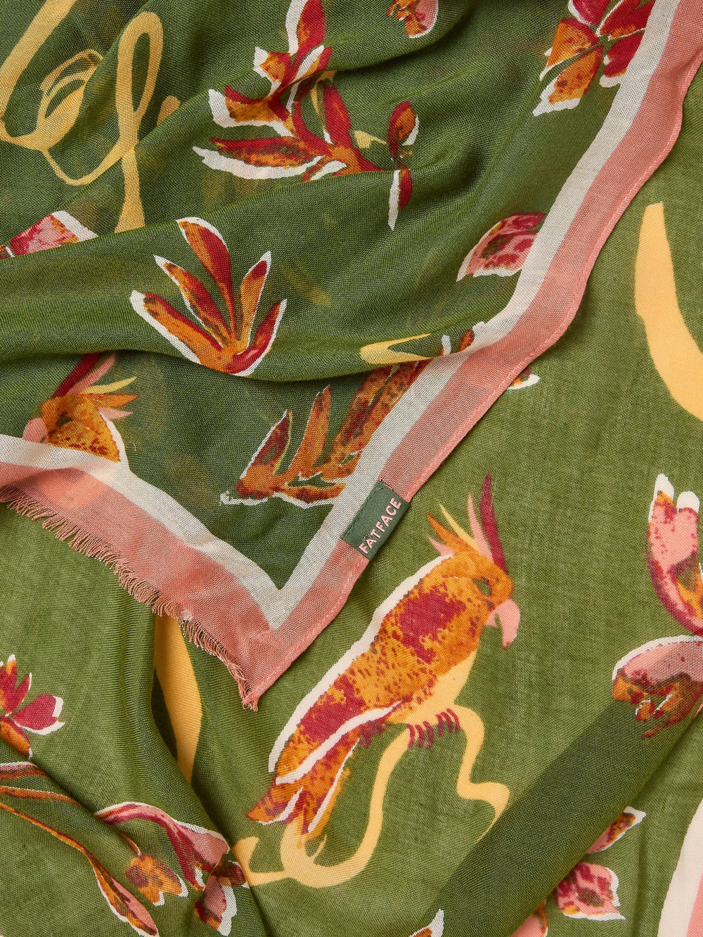 Green Wilding Printed Lightweight Scarf
