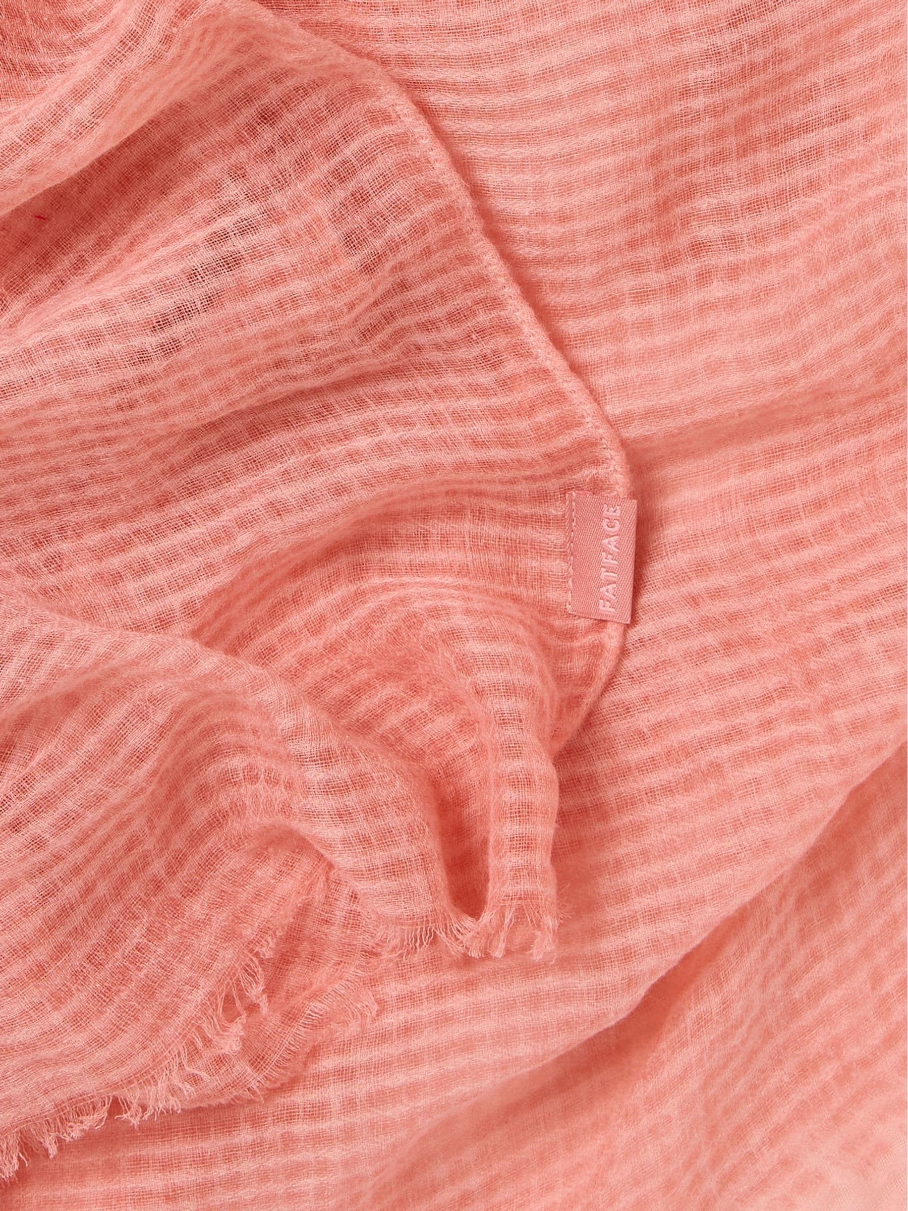 Coral Pink Semi Plain Lightweight Scarf
