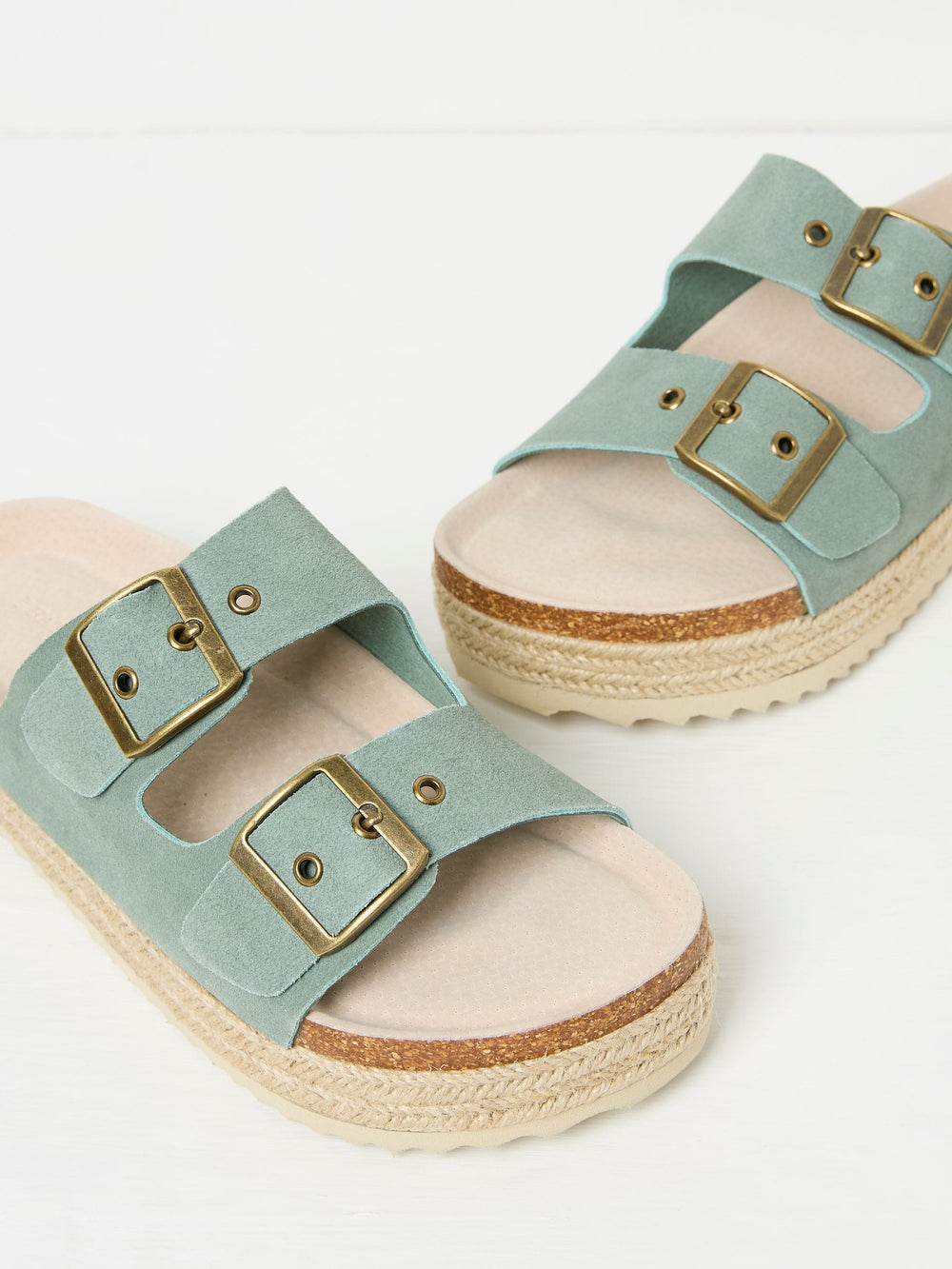 Meldon Green Haze Flatform Sandal