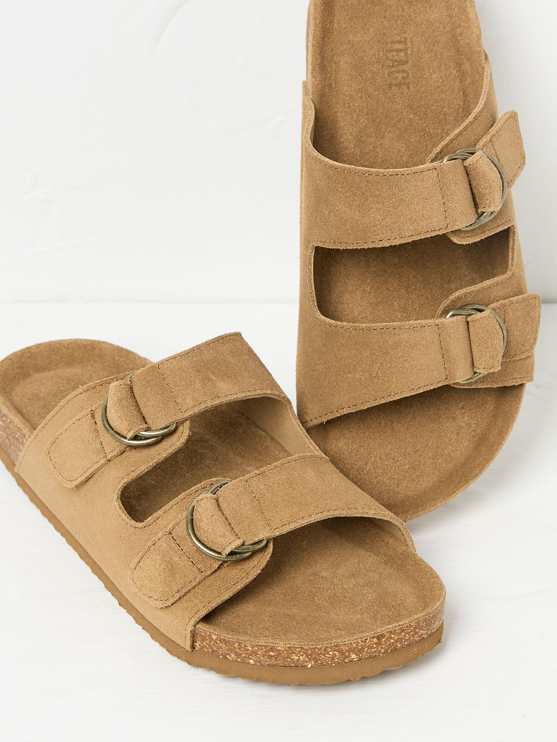 Mylor Tan Brown Suede Sandal