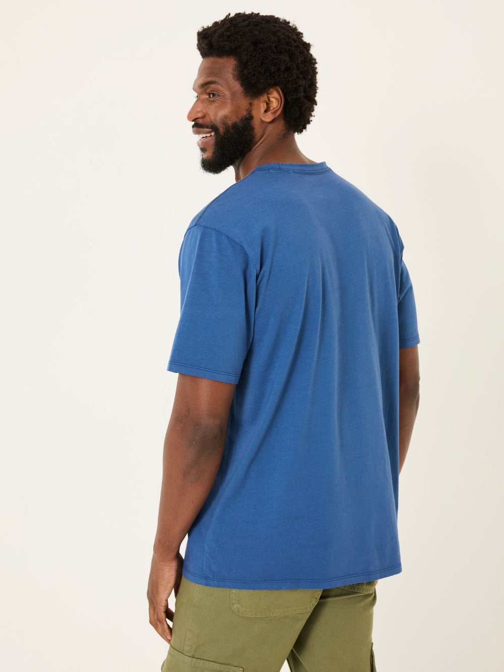 Tye Blue Denim Pocket Relaxed T-shirt