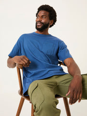 Tye Blue Denim Pocket Relaxed T-shirt