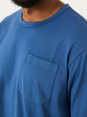 Tye Blue Denim Pocket Relaxed T-shirt