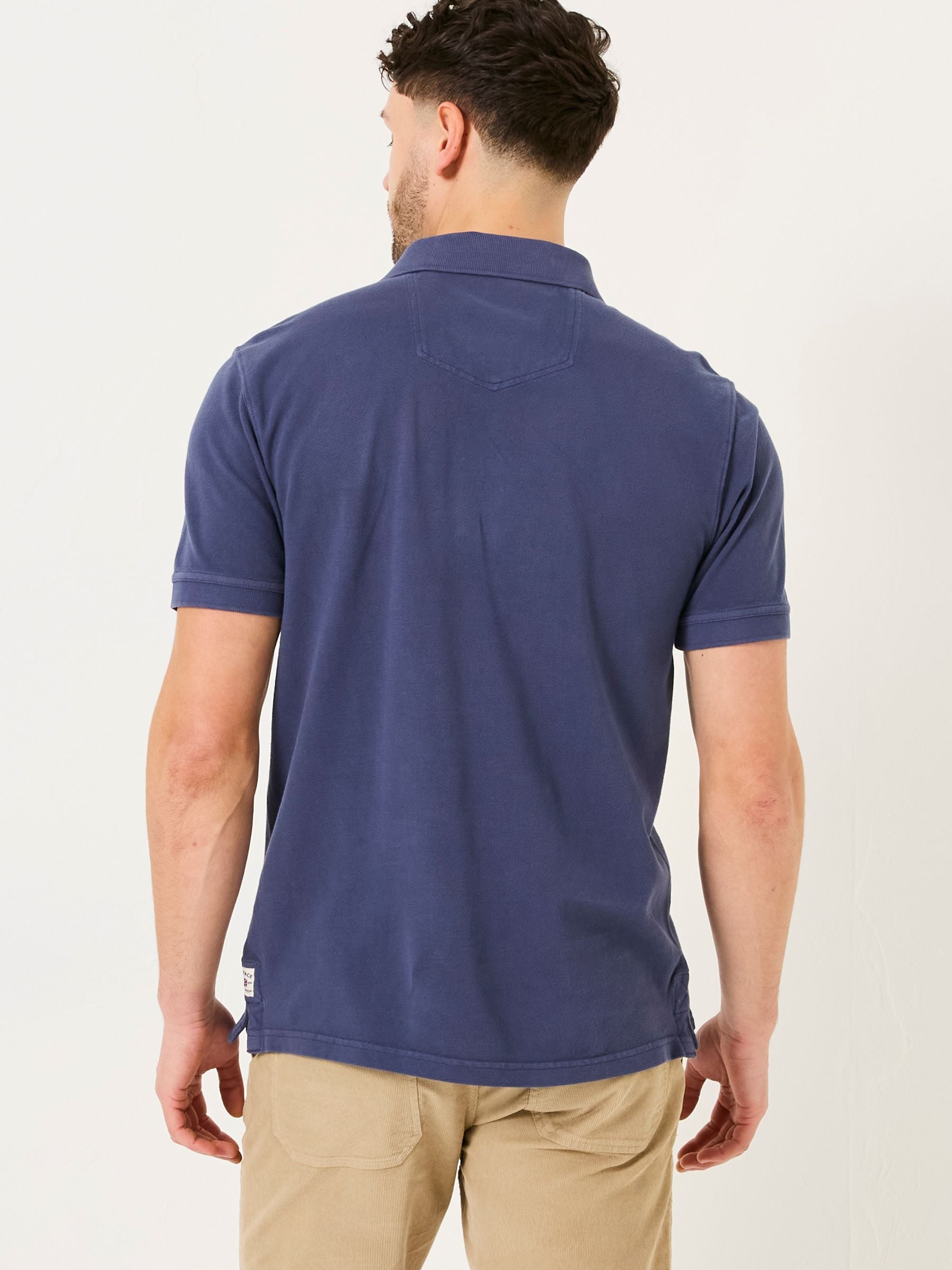 Blue Denim Pique Polo