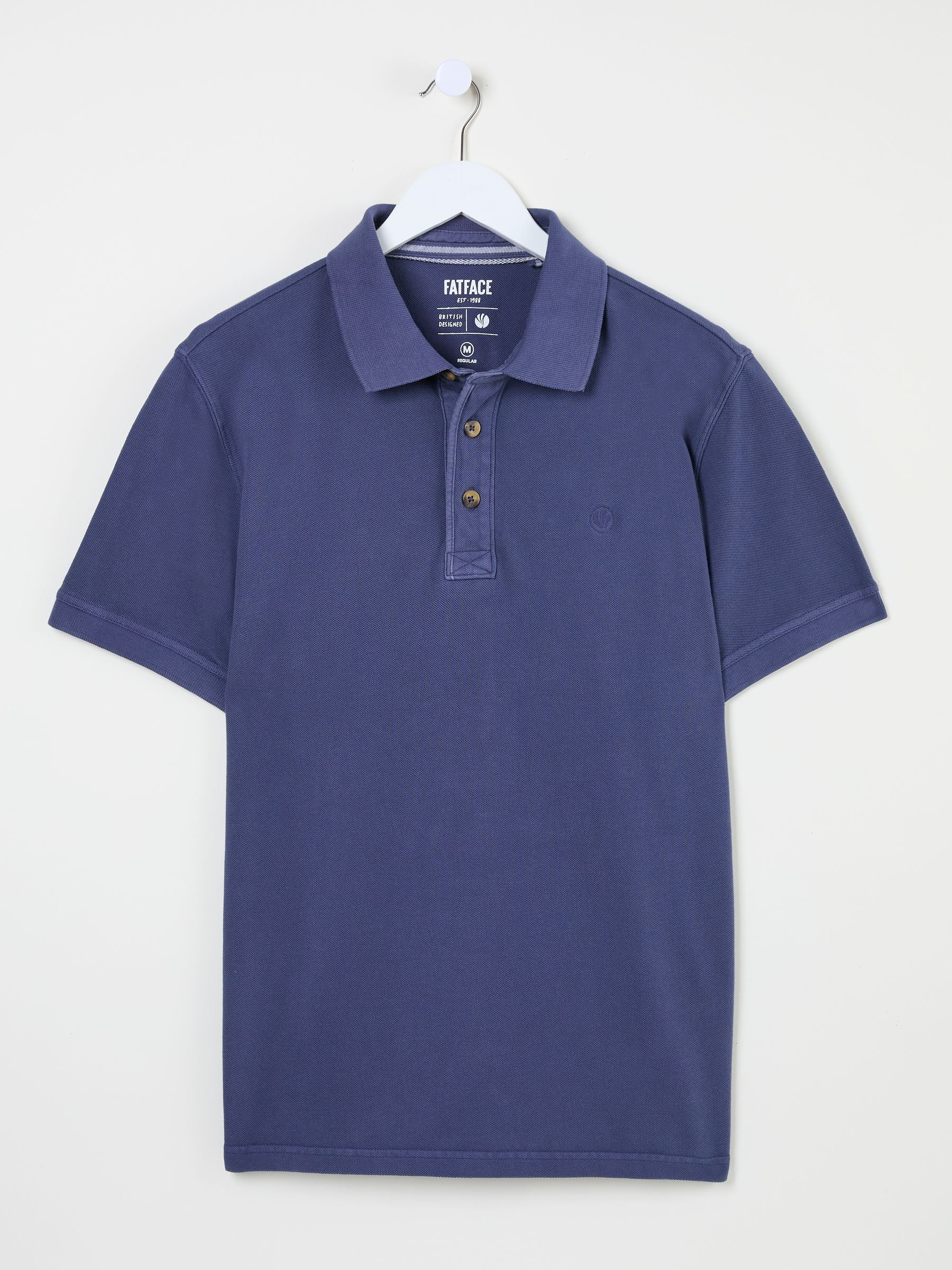 Blue Denim Pique Polo