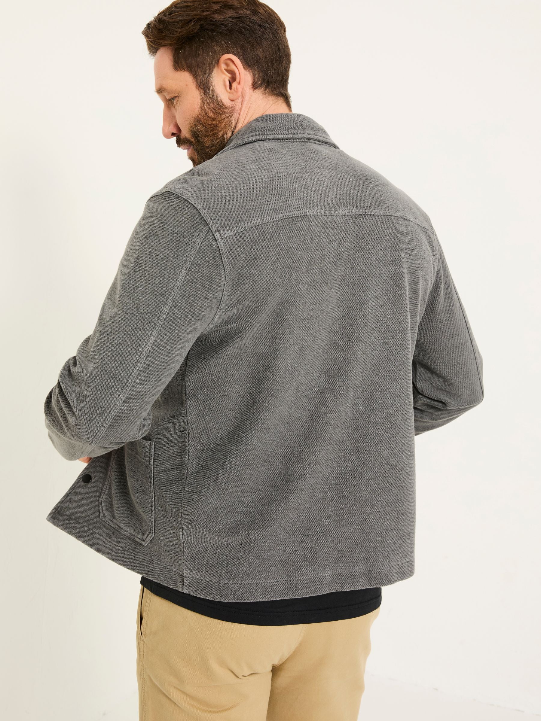 Lowe Grey Lowe Loop Back Light Weight Jacket