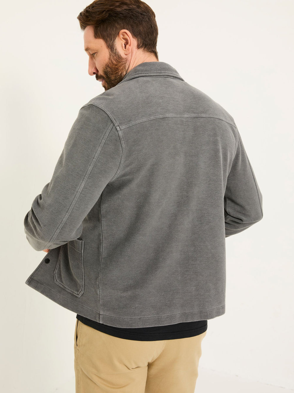Lowe Grey Lowe Loop Back Light Weight Jacket
