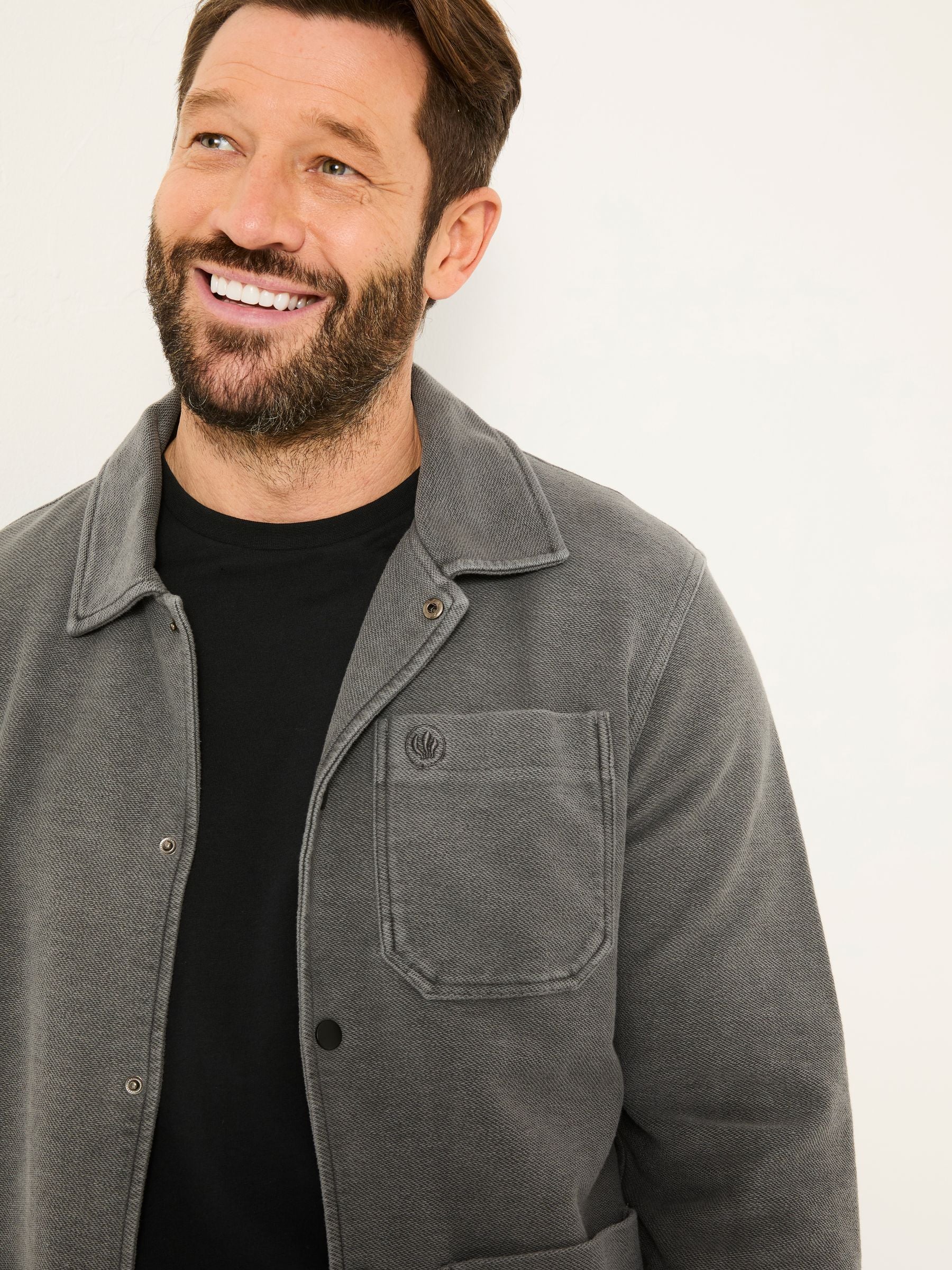 Lowe Grey Lowe Loop Back Light Weight Jacket