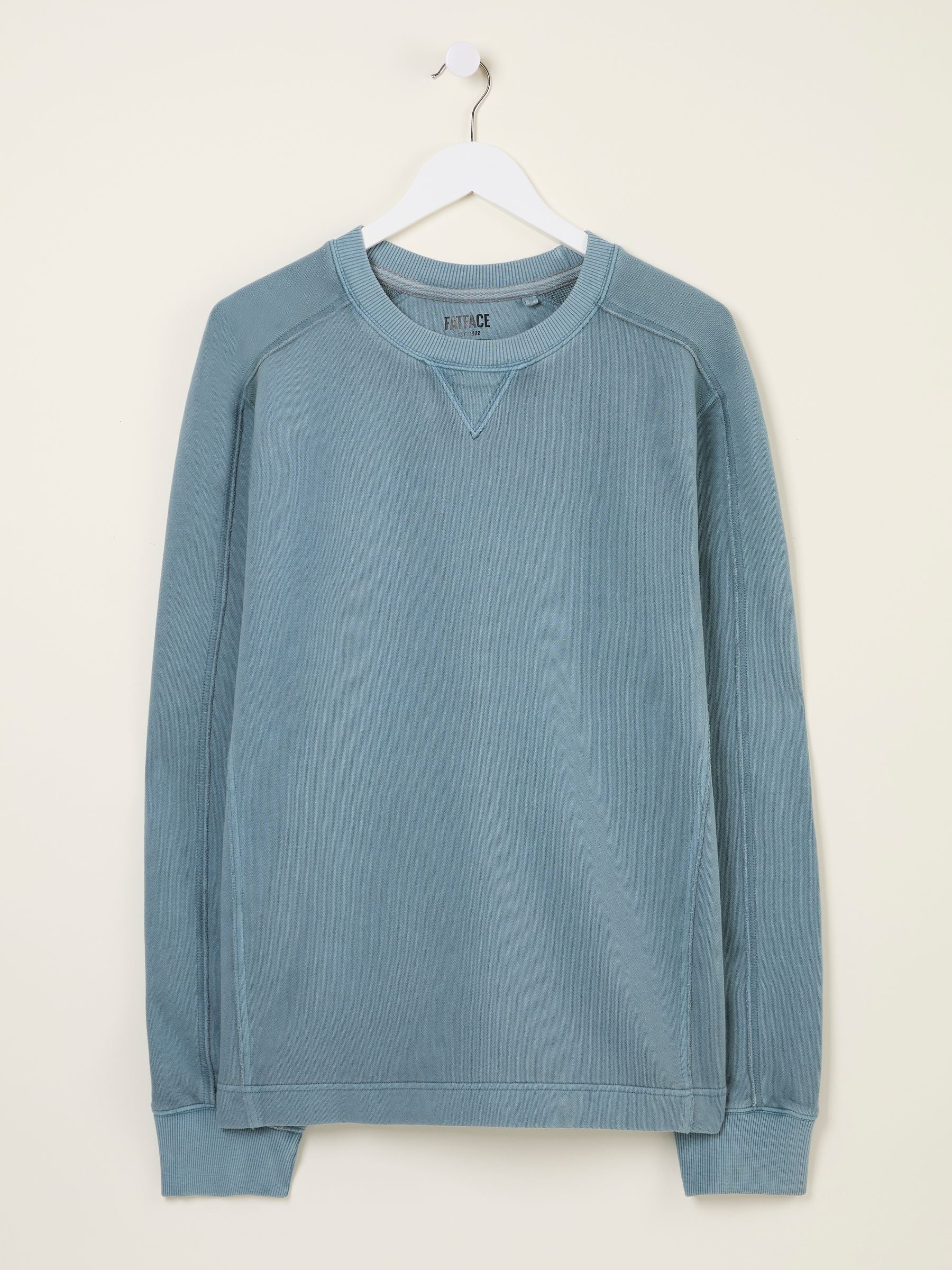 Otterton Blue Crew Neck Sweatshirt