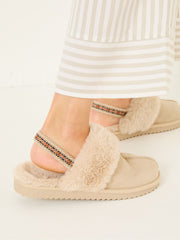 Kaia Natural Strap Slipper
